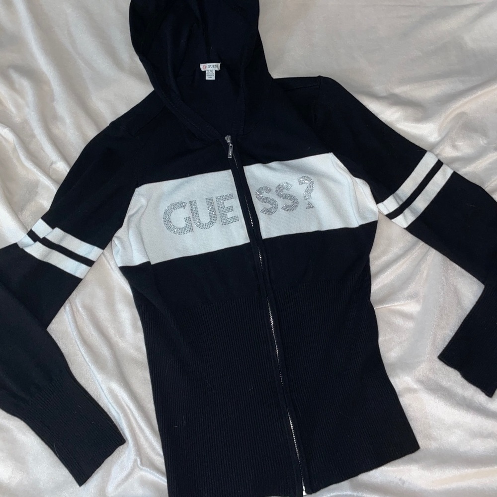 Guess bling knit hoodie